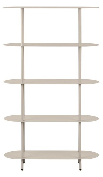 Scaffale beige in metallo 90x150x31 cm Rieti – House Nordic