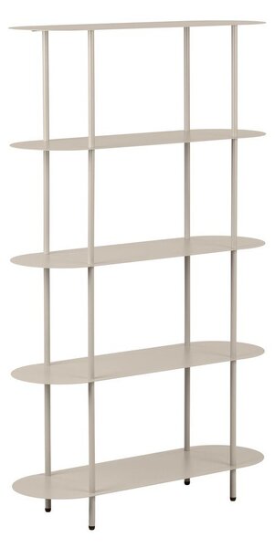 Scaffale beige in metallo 90x150x31 cm Rieti – House Nordic