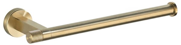 Porta asciugamani da parete ORI 39106 in oro spazzolato – 28x8x3,5 cm