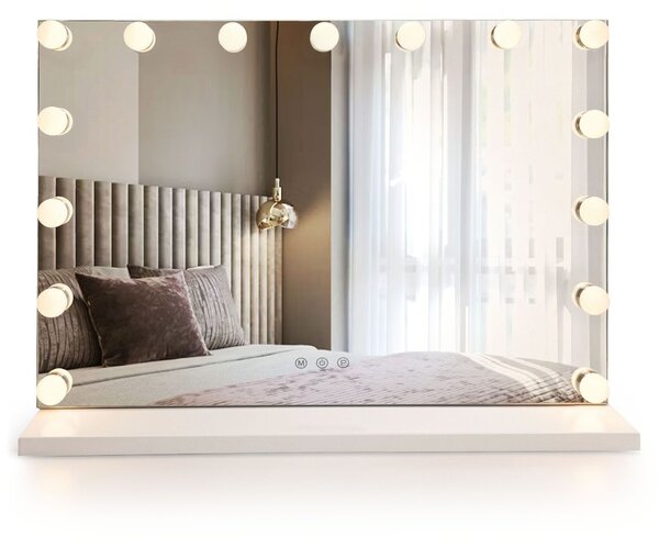 Specchio LED HOLLYWOOD White – 80x60 cm