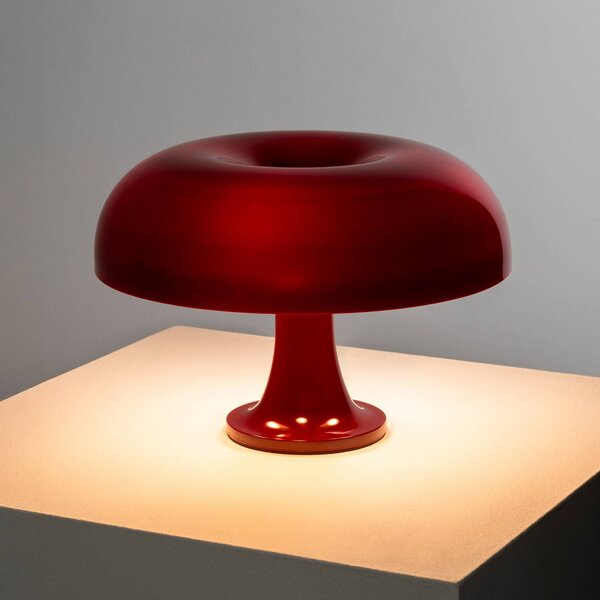 Artemide Lampada da tavolo Nessino, Rosso, Soggiorno / Sala da pranzo, Plastica, Design, Lampada da tavolo