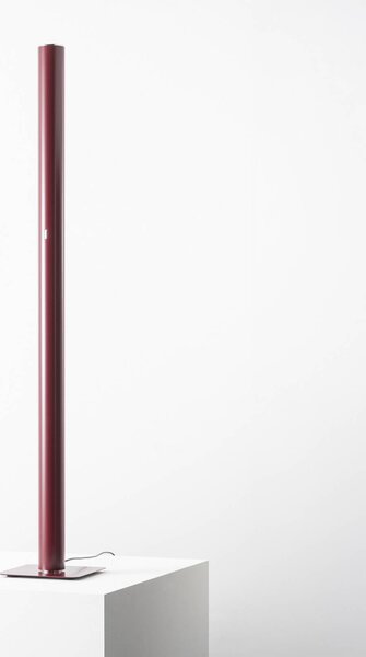 Artemide Lampada da terra con luce lettura Ilio, dimmerabile, Rosso, Soggiorno / Sala da pranzo, Alluminio, Design, Lampada da terra