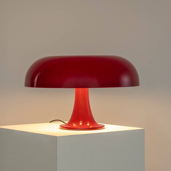 Artemide Lampada da tavolo Nesso, Rosso, Soggiorno / Sala da pranzo, Plastica, Design, Lampada da tavolo