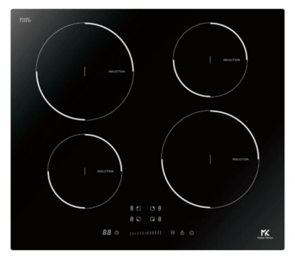 Piano cottura induzione da incasso 4 zone Master Kitchen MKHI604BK