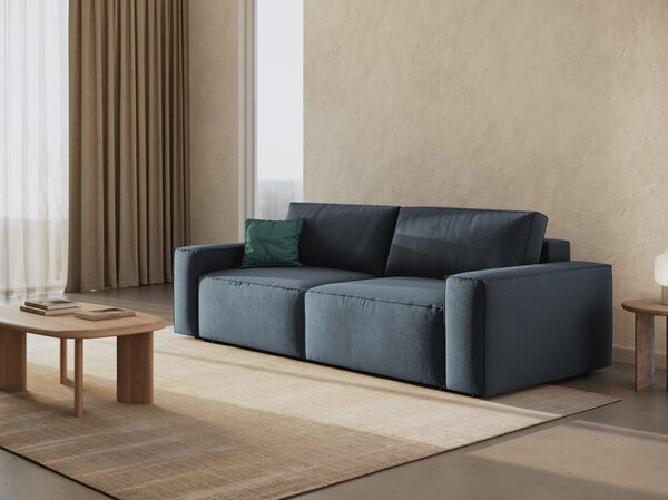 Divano letto Jodie 3 posti in tessuto Megan – L247 cm