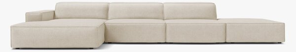 Divano angolare modulare Jodie 5 posti in bouclé Baloo – L341 cm