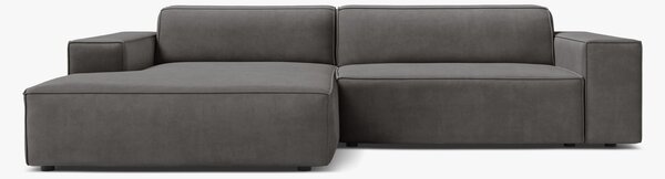 Divano angolare modulare Jodie in velluto – L224 cm