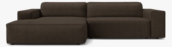 Divano angolare modulare Jodie in bouclé Baloo – L224 cm