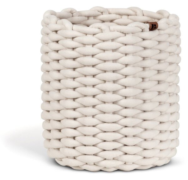 Cesto in tessuto ø 25x25 cm Peach Skin Round M – Bigso