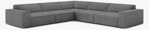 Divano angolare modulare simmetrico Jodie in tessuto Liberty – L283 cm