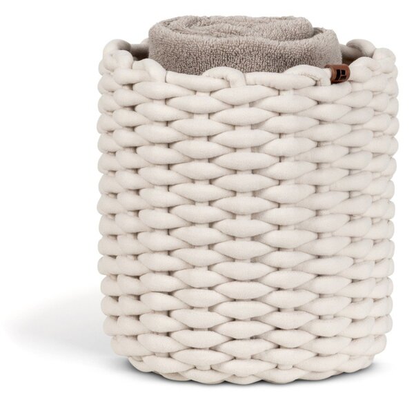 Cesto in tessuto ø 25x25 cm Peach Skin Round M – Bigso