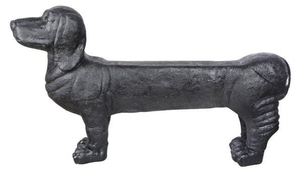 Panchina da giardino nera Dachshund - Esschert Design