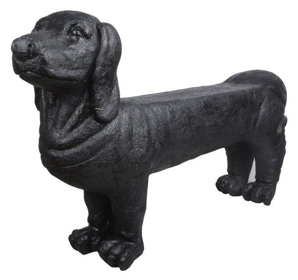Panchina da giardino nera Dachshund - Esschert Design