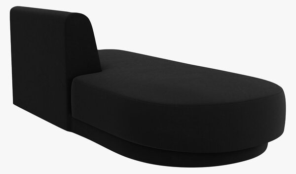 Chaise longue modulare Miley in velluto – L158 cm