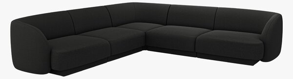 Divano modulare panoramico Miley in tessuto Bouclé Baloo – L255 cm