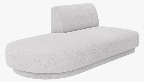 Chaise longue modulare Miley in bouclé – L158 cm