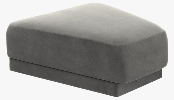 Pouf modulare angolare Miley in velluto – L88 cm