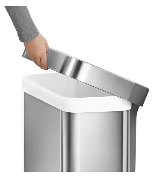 Bidone a pedale in acciaio inox 45 l - simplehuman