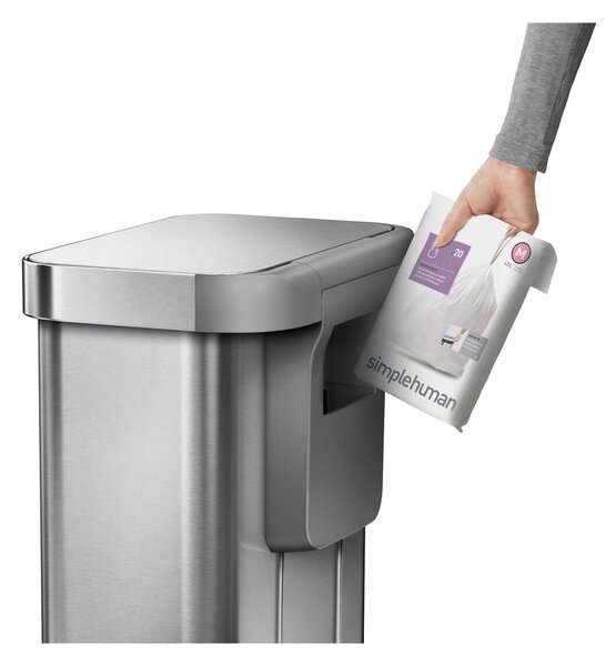 Bidone a pedale in acciaio inox 45 l - simplehuman