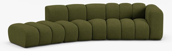 Divano modulare Lupine 5 posti in bouclé – L335 cm