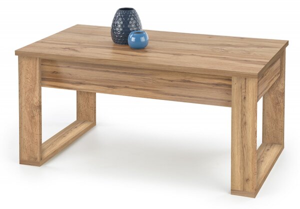 Tavolino da caffè rettangolare Nea rovere wotan – 110×60 cm