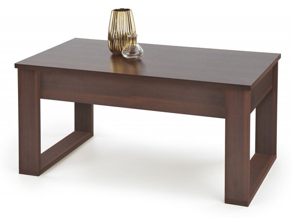Tavolino da caffè rettangolare Nea noce scuro – 110×60 cm