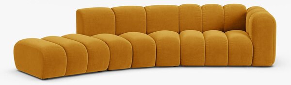 Divano modulare Lupine 5 posti in velluto Salvador – L335 cm