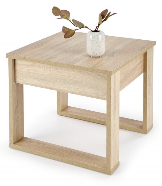 Tavolino da caffè quadrato Nea rovere sonoma – 60×60 cm
