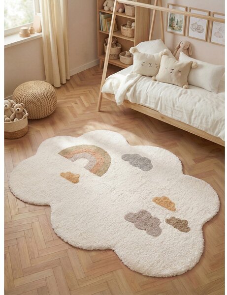 Tappeto per bambini color crema in cotone lavabile/tessuto a mano 140x200 cm Snuggle Willy – Hanse Home
