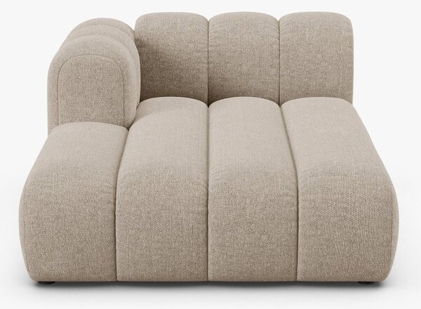 Chaise longue modulare Lupine in tessuto strutturato – L177 cm