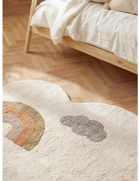 Tappeto per bambini color crema in cotone lavabile/tessuto a mano 140x200 cm Snuggle Willy – Hanse Home