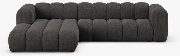 Divano angolare Lupine in tessuto chenille – L290 cm