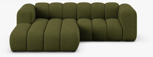 Divano Lupine con chaise longue in bouclé – L230 cm