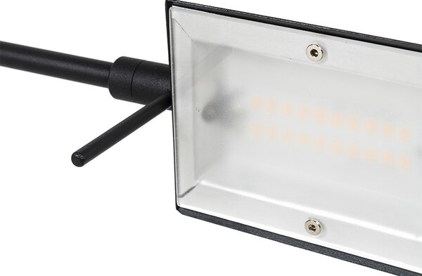 Lampada da terra di design nera con LED e dimmer touch - Notia