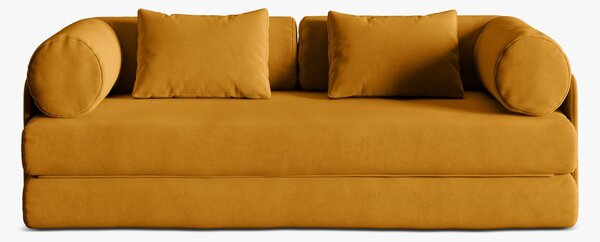 Divano letto Dreamy 3 posti in velluto – L206 cm