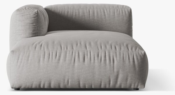 Chaise longue Martina in tessuto strutturato – L176cm