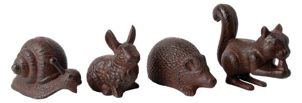 Statuette da giardino in metallo in set da 4 Animals - Esschert Design