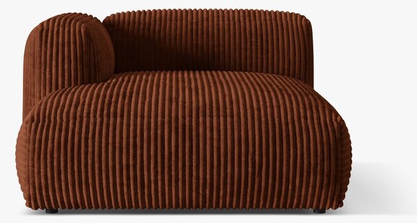 Chaise longue Martina in velluto a coste – L176cm