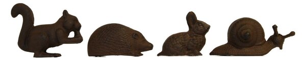 Statuette da giardino in metallo in set da 4 Animals - Esschert Design