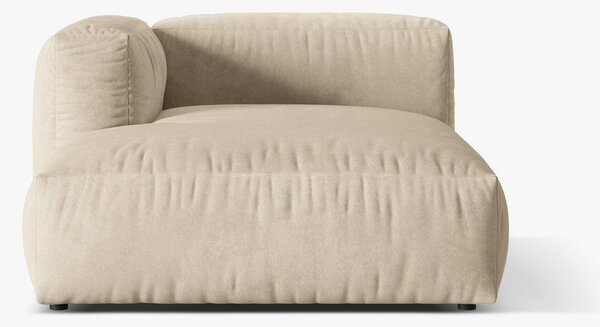 Chaise longue Martina in velluto – L176cm