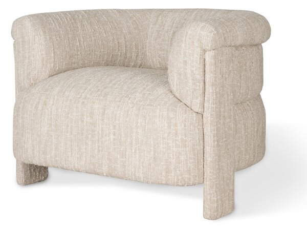 Poltrona girevole Alaska beige chiaro – 97x89x70 cm