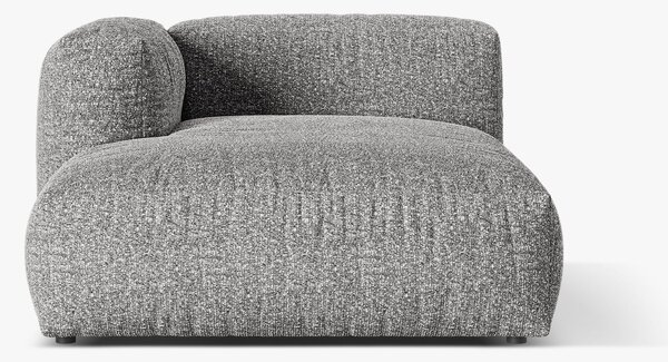Chaise longue Martina in Bouclé Baloo – L176cm