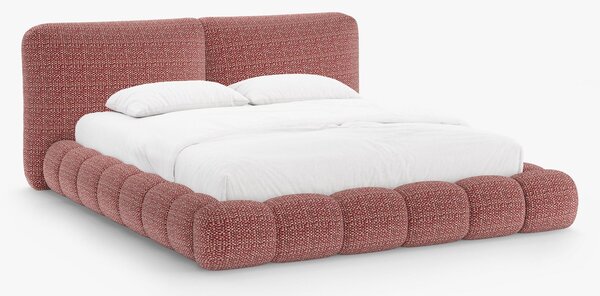 Letto imbottito Solange con contenitore in chenille Silencio – 160x200 cm