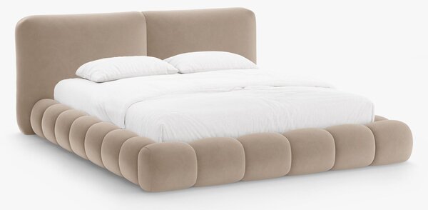 Letto imbottito Solange con contenitore in velluto Magic Velvet – 140x200 cm
