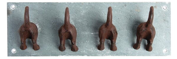Appendiabiti da parete in metallo blu Dogs - Esschert Design
