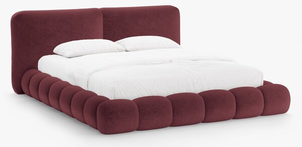 Letto imbottito Solange con contenitore in chenille Perfect Harmony – 140x200 cm
