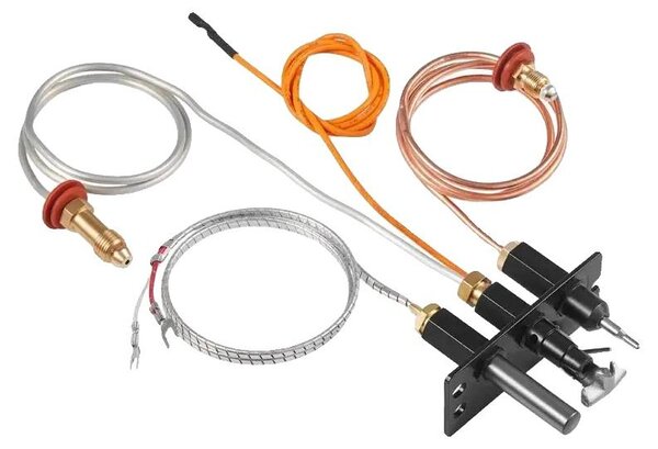 Kit di accensione per camini a gas, compatibile con i marchi Quadra-Fire, Heat & Glo e Heatilator, realizzato in materiale nero resistente e facile da installare