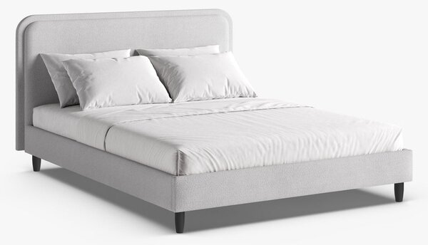 Letto imbottito Aveline in bouclé Baloo - 160x200 cm