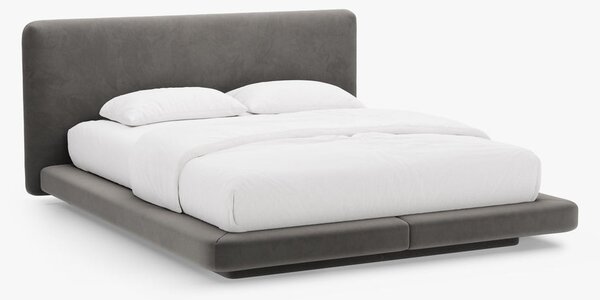 Letto imbottito Linea in velluto Magic Velvet - 160x200 cm