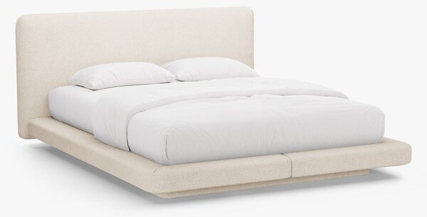 Letto imbottito Linea in bouclé Baloo - 140x200 cm